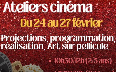Ateliers cinéma 2 à 5 ans